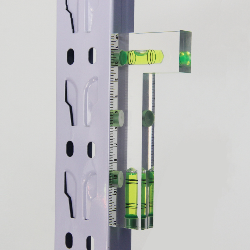 全透明T型一体小型家用水平尺120双向L型水平气泡高精度水准泡