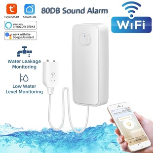 Tuya Smart App Graffiti Water Level Detection Wifi Leakage Buzzer Sound Alarm Water Immersion Detection Alarm
