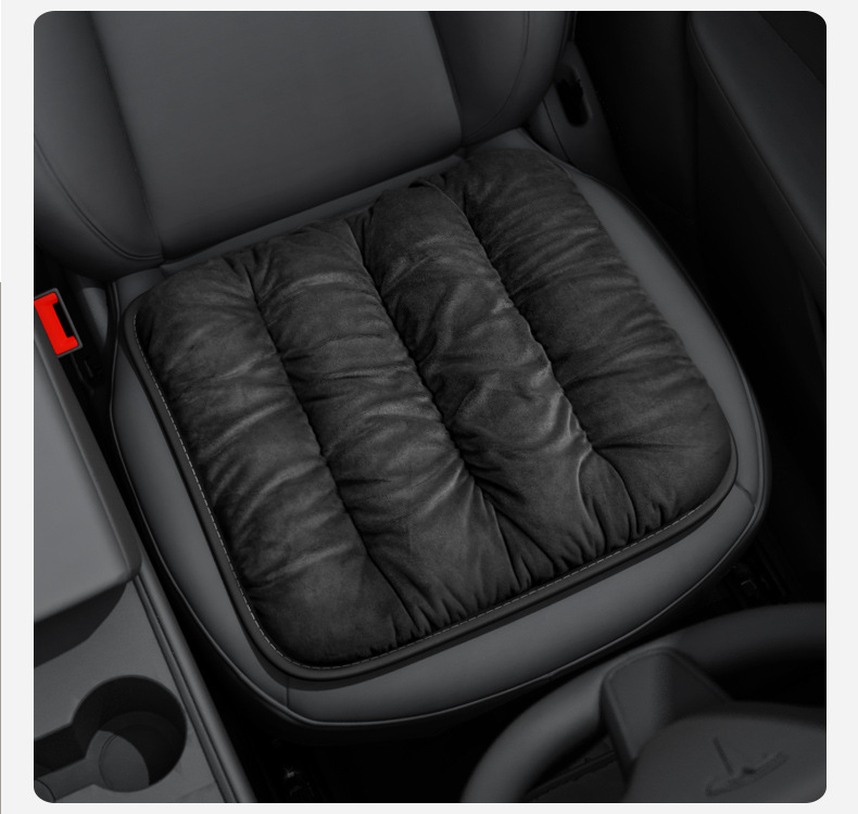 Car Heated Seat Cushion Small Square Cushion Single Seat Plush Winter Thickeneded Warm Car Heated Seat Cushion Nano Silver Car Cushion