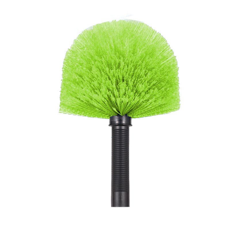 El cabezal de reemplazo del colector de polvo de telaraña es fácil de limpiar 3/4 varilla roscada esquina cepillo de polvo de telaraña limpieza interior exterior