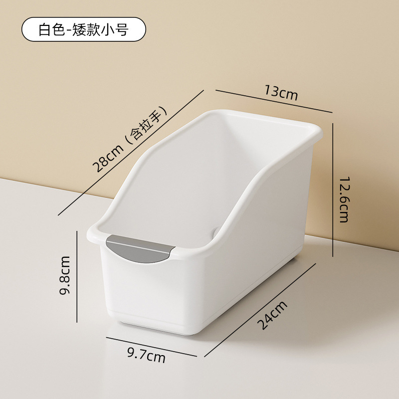 Cesta de almacenamiento vertical inclinada para cocina de almacenamiento y acabado caja de almacenamiento armario estante de almacenamiento para artículos diversos domésticos cubierta de olla condimento