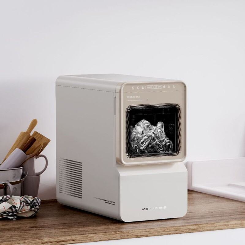 Factory Direct Sales of Convenient Mini Self-Cleaning Ice Maker, Desktop Small Ice Maker, Bullet Ice Maker for Home Use, Automatic