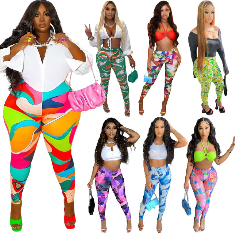 F181 European and American Amazon Independent Site Elastic Slim-Fit Butt-Lifting Yoga Pants Casual Sports Pants Jogging Pants 2026