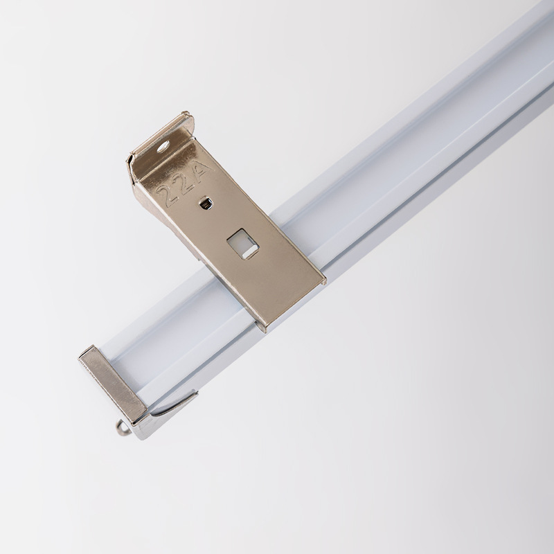 3MM grueso carril deslizante pesado aleación de aluminio doble cortina silenciosa carril cortina corredera cortina carril recto carril guía