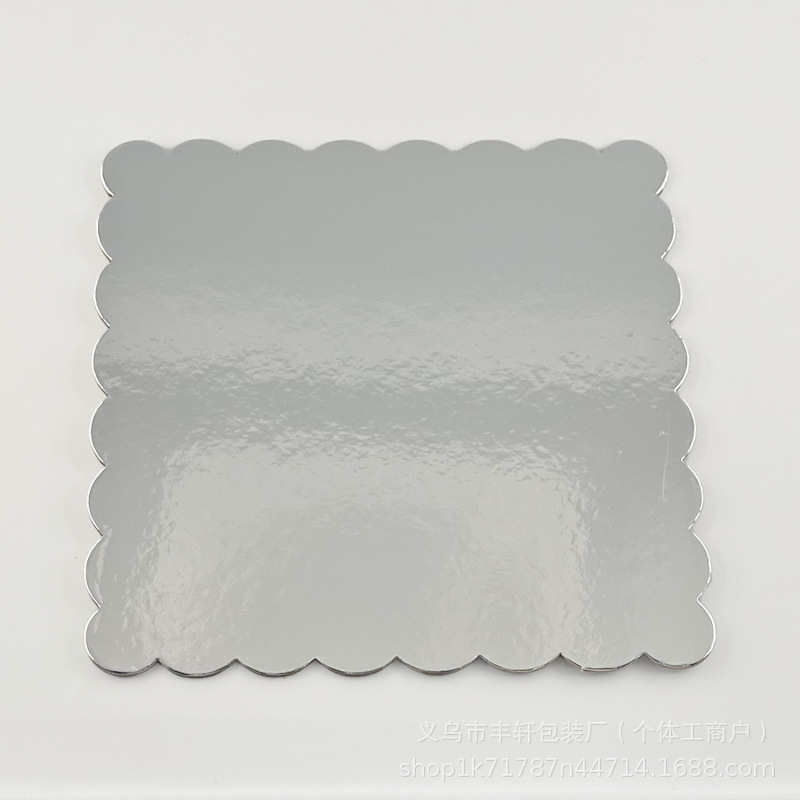 Amazon para placa de transferencia de pastel desechable 8 / 10 / 12 pulgadas almohadilla de pastel bandeja de embalaje de pastel de cumpleaños