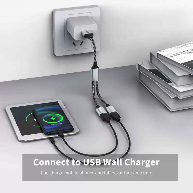 Расширенная док-станция зарядка развилка в USB адаптер type-C один к двум, трём, четырём автомобиль домашний датчиковый кабель