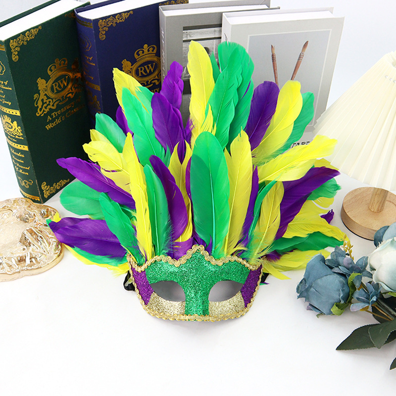 Carnaval transfronterizo máscaras de baile máscaras plumas de Pascua máscaras de mitad de cara máscaras de fiesta máscaras de ojos