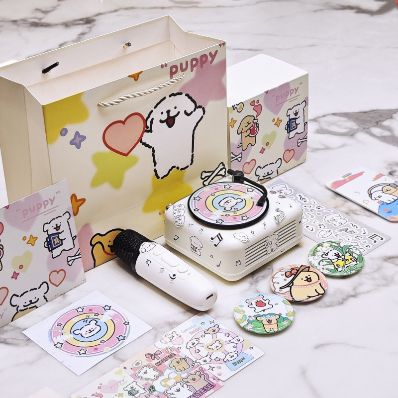 Line Puppy 誕生日プレゼント Bluetooth 小型オーディオスピーカー 男の子が女の子の親友に贈る実用的な高級卒業式|undefined
