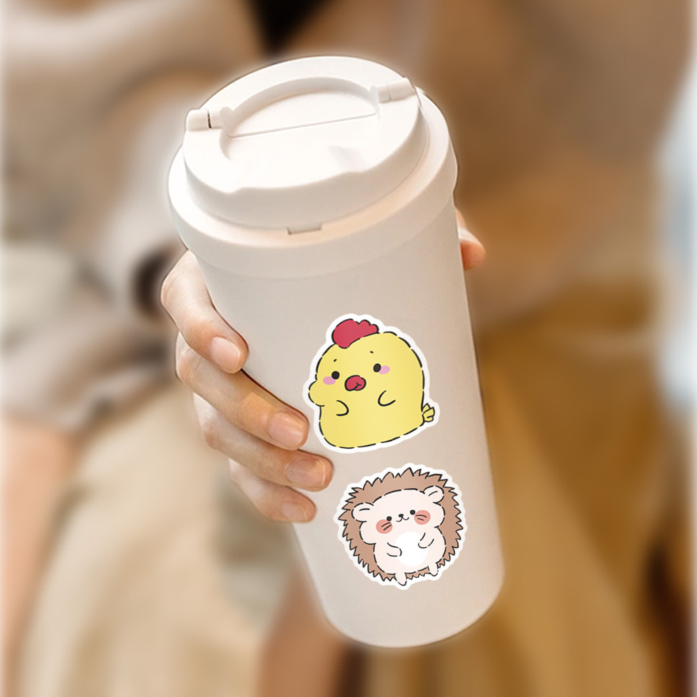 21g Weight Stickers Stationery Type 1 Set Quantity Learning Occasion PVC self-adhesive Material Animal, Cartoon Pattern Cute Style 1 Set Animal Cartoon Learning PVC Self-adhesive Cute Stickers 22