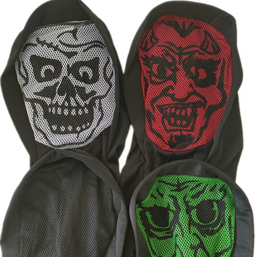 万圣节恐怖四色面具批发 化妆舞会通用头套魔鬼道具整人头套