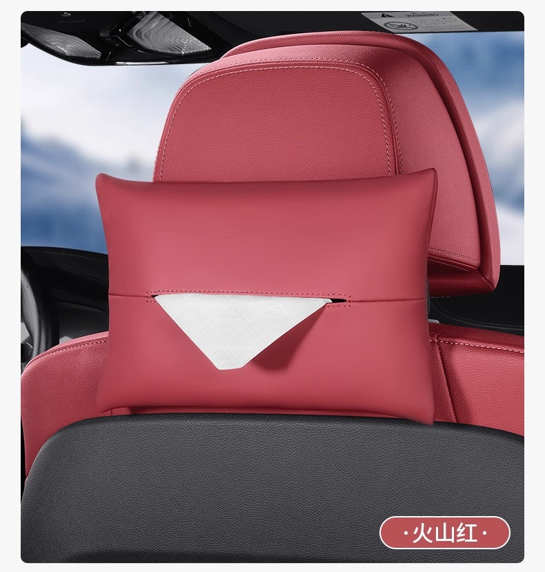 Overseas Cross-Border New Car Sun Visor Tissue Bag Hanging Paper Box Car Tissue Paper Bag