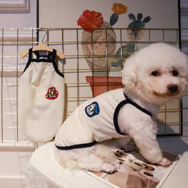 狗狗夏新款衣服小吊带博美比熊泰迪夏天背心情侣装夏猫咪宠物背心