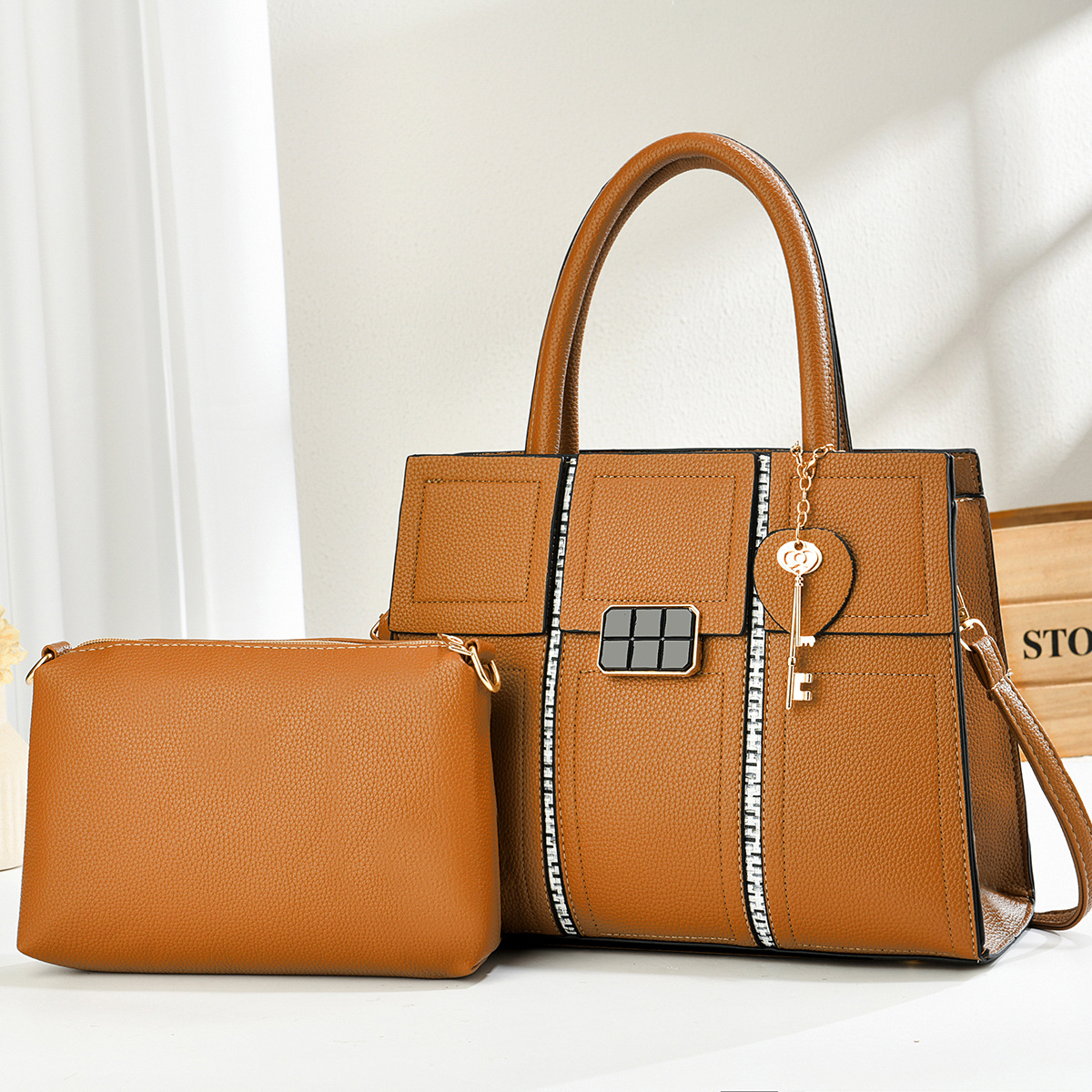 Bolsas de dos piezas para niños 2025, bolsas de mano casuales, bolsas de hombro de moda, bolsas transfronterizas