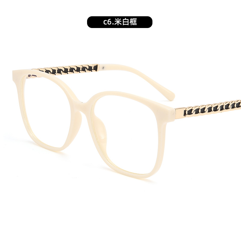 Nueva moda espejo plano de montura grande gafas de alta calidad anti-luz azul montura negra gafas de montura antirradiación fábrica al por mayor