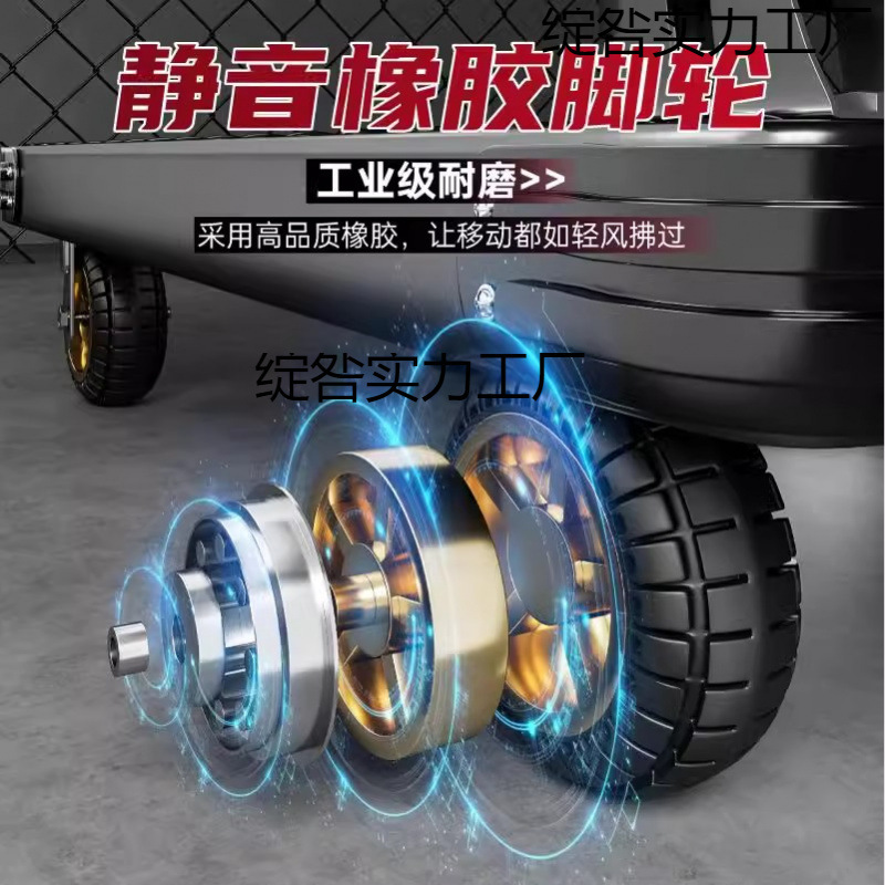 鋼板トロリー、貨物トロリー、家庭用ポータブル平台車トレーラー、折りたたみ式手押し車|undefined