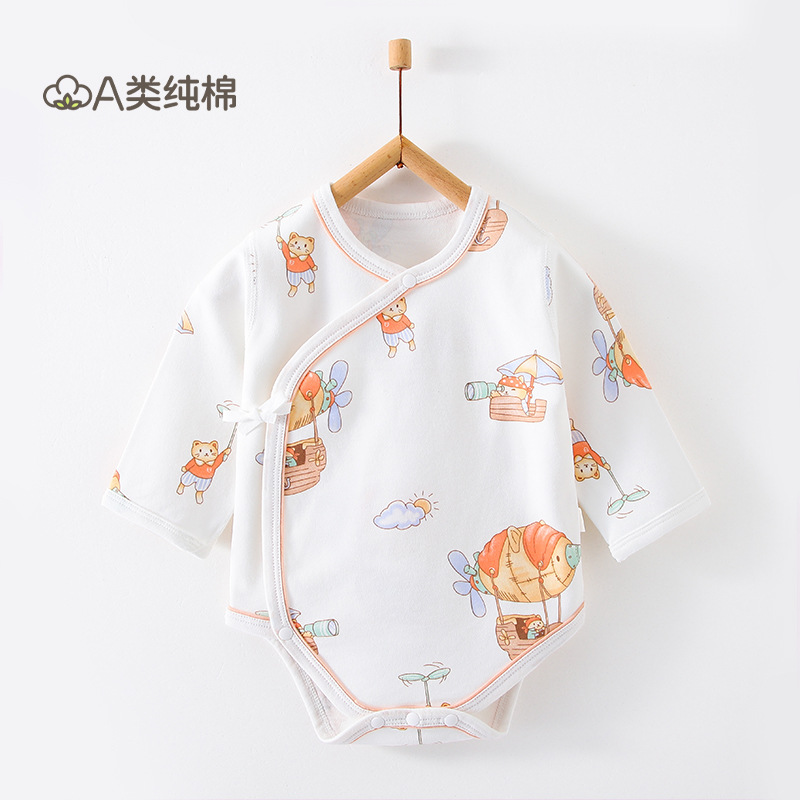 Ropa de bebé, ropa de rastreo para recién nacidos, ropa de bebé Anyang, ropa de bebé para bebés de cuatro estaciones, un abrigo de verano de algodón puro