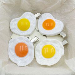 趣味は愛の目玉焼きのヘアピンの個性のアイデアをシミュレーションします。