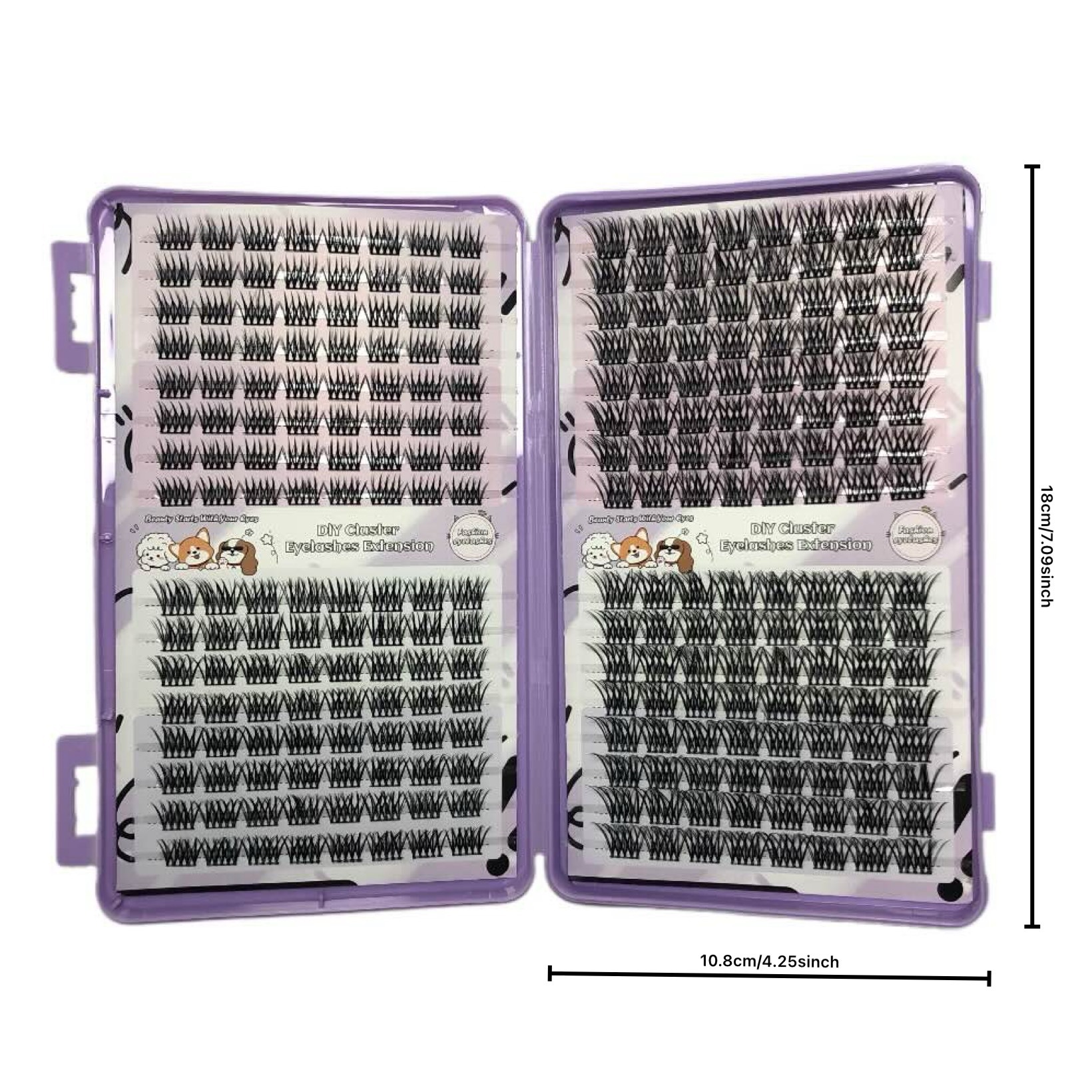 Transfronterizos diez filas densas FD11 pestañas mixtas gripe europea y americana natural simple injerto artificial pestañas falsas