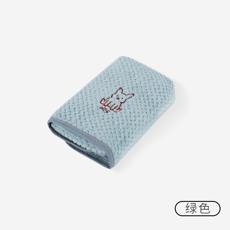 Toalla absorbente para mascotas con rejilla de piña, microfibra de terciopelo de coral, secado rápido, secado, suspensión, secado sin dañar el cabello