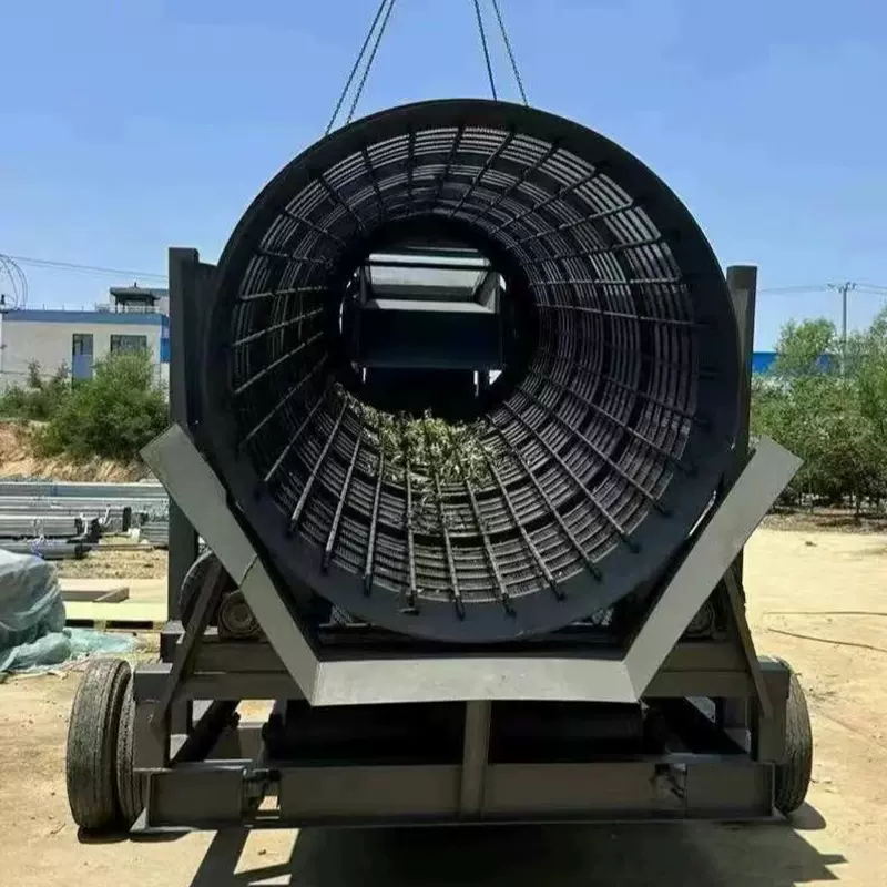 定制无轴滚筒筛筛沙机单双车位振动筛土机工地工业设备振动筛