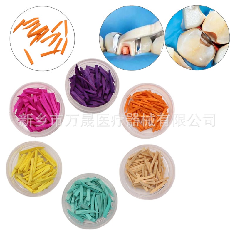 Dental tooth gap wooden tooth gap tooth wedge wooden wedge gap wedge 50 pcs/bottle