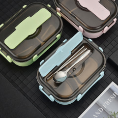 弁当箱304ステンレスの分格弁当箱を厚くして保温加熱します。