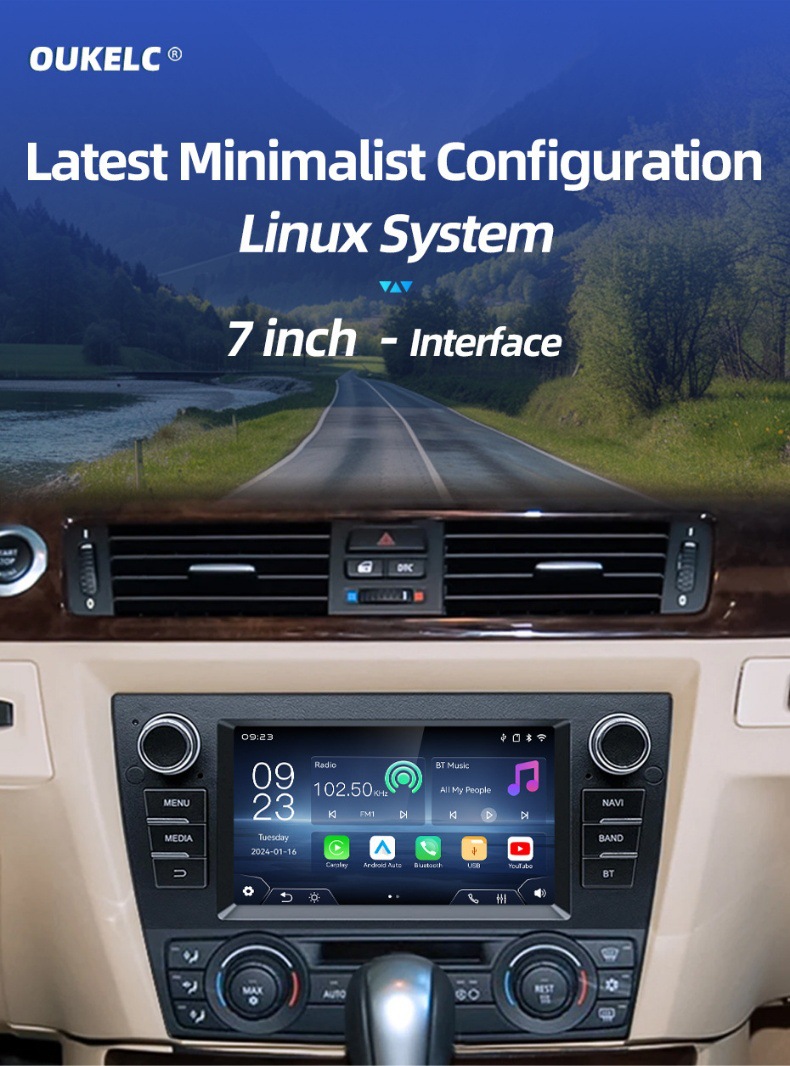 Suitable for Bmw 3 Series E90 E92 E93 Car Central Control Large Screen Navigation Carplay Audio and Video Player