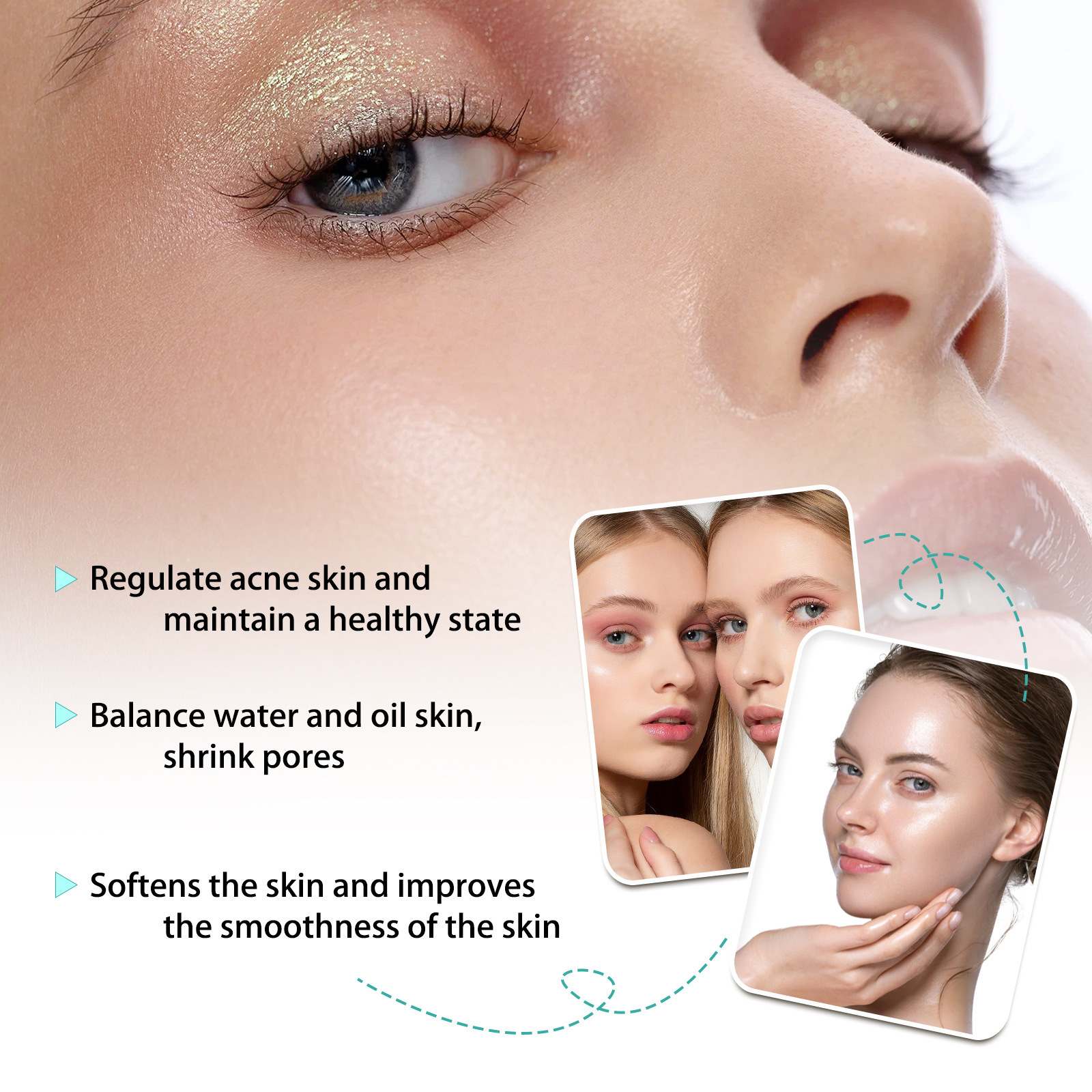 Jayswing Συμπυκνωμένο για να φωτίσει τα σημάδια, να ανακουφίσει το δέρμα, να αφαιρέσει την ακμή, να ελέγξει το λάδι και να κλείσει το στόμα ακμής_voghion.com