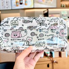 治愈小猫可爱笔袋高颜值学生多层多功能痛包学生手提文具收纳袋