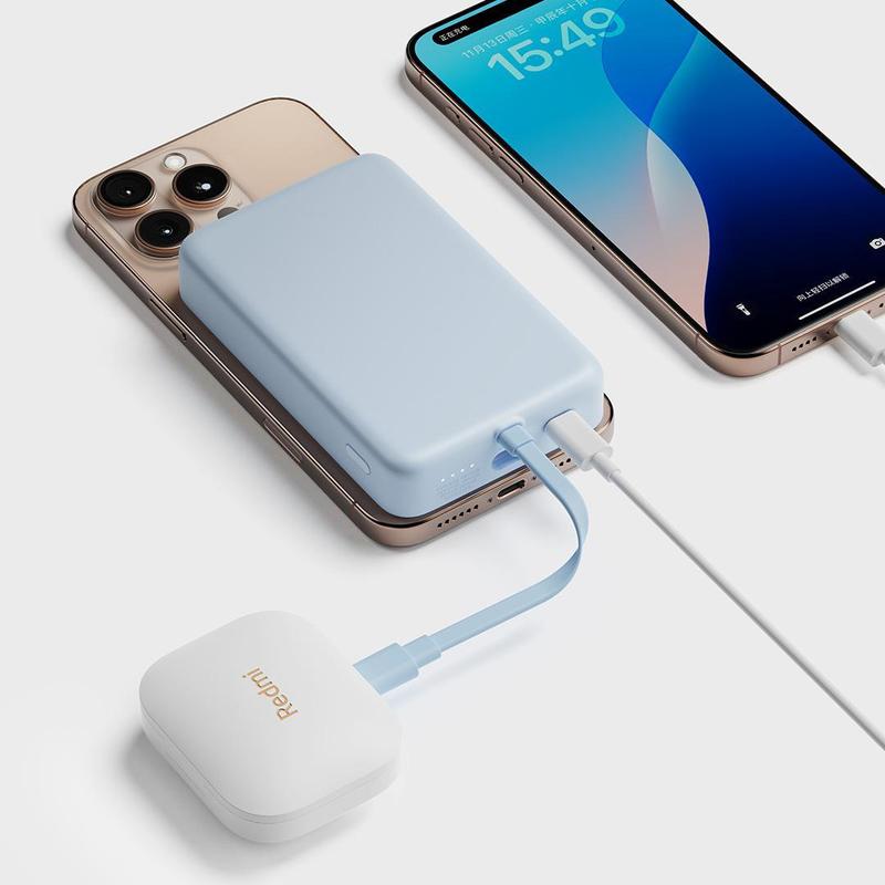 適用小米xiaomi磁気吸引無線充電宝小型携帯旅行大容量縦型超薄型電源新|undefined