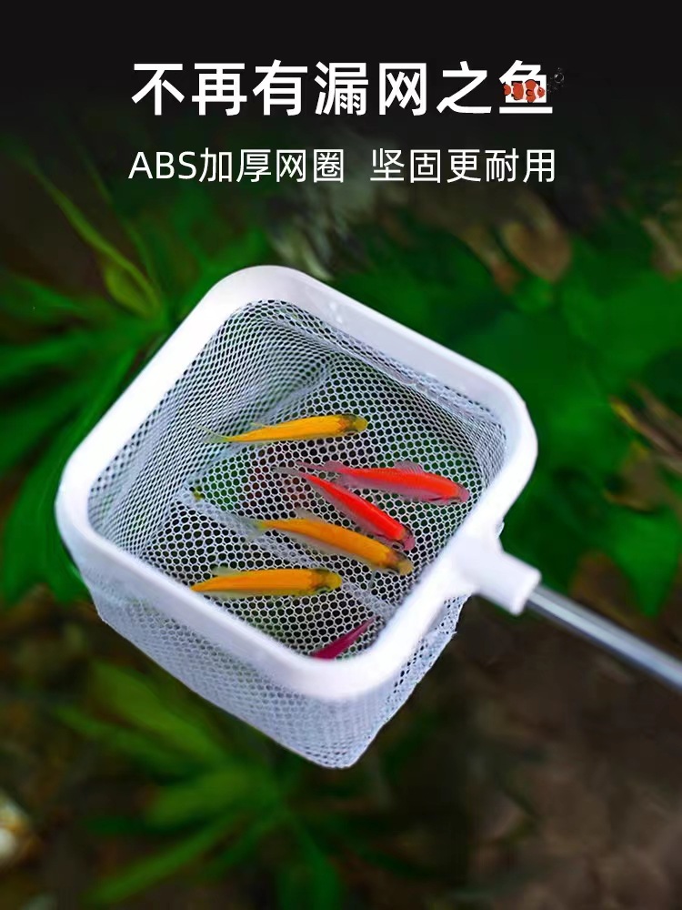 鱼缸捞网3d立体小鱼捞不锈钢可伸缩鱼虾抄网渔捞圆形鱼网兜鱼网捞-阿里巴巴