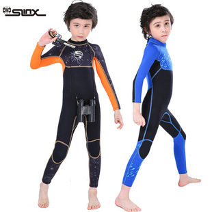 slinx children's diving suit men's 3mm one-piece Children's swimsuit long sleeve warm children's diving suit