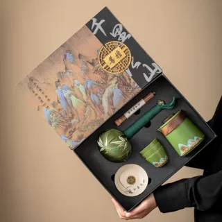 香道茶具礼品套装一壶三杯香线香插商务活动送客户纪念伴手礼定制