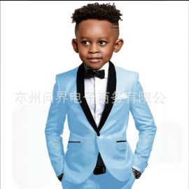 2026跨境新款休闲男童两件套西装婚礼宴会生日会节日套装西装服