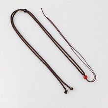 米兰线可调节螺纹项链绳彩线玛瑙顶珠挂绳绳耐磨柔软素绳玉线