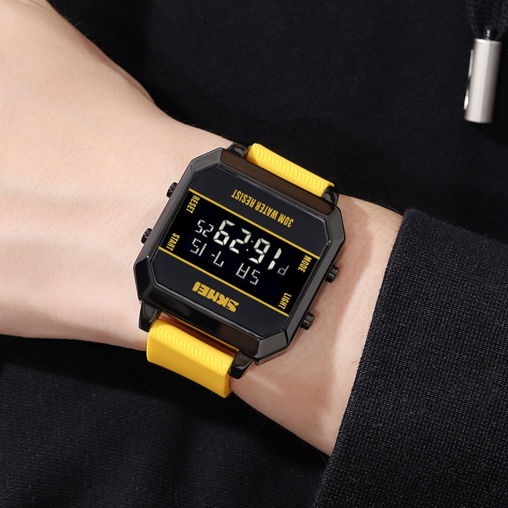 SKMEI comercio exterior venta caliente de los hombres LED reloj electrónico multifunción impermeable cuenta atrás reloj deportivo hombres