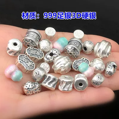 S999 Pure Silver Vintage Zərgərlik ara hissələri