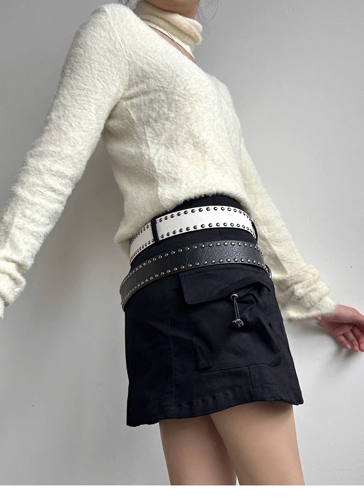 100g Weight Belt Classification 1 Piece Quantity Holiday, Street Occasion Pu Leather, Alloy Material Solid Color Pattern All Seasons Season Women's Gender Simple Style, Streetwear Style Simple Style Streetwear Solid Color Pu Leather Alloy Women's Leather Belts 2