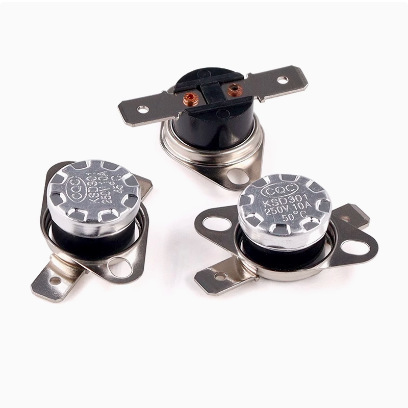ノーマルオープン KSD301 温度制御スイッチ温度コントローラー電気木製可動リングノーマルオープン 40-160 度 250V/10A|undefined