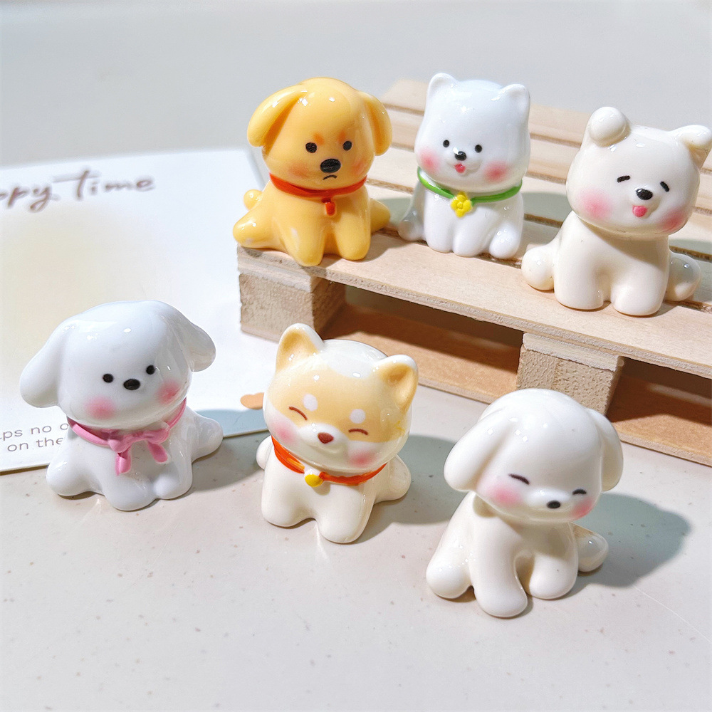 만화 3 차원 귀여운 강아지 수지 액세서리 DIY 보석 크림 접착제 풍경 장식품 휴대 전화 케이스 신발 버클 액세서리