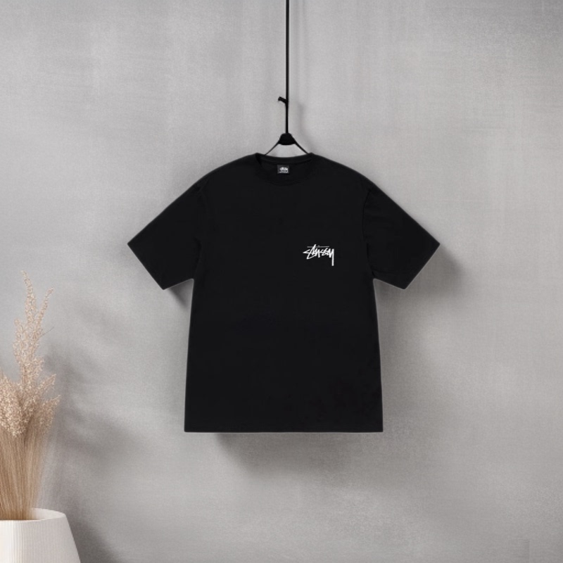 Stu Short-Sleeved Scorpion Tee Scorpion Print Cursive Round Neck T-Shirt