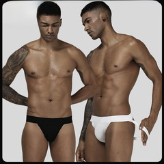 Summer New Cotton Men's Sports T-Back Low-Waist Buttock-Lifting Personalized Letter Men's Double T-Back Pants for Dropshipping