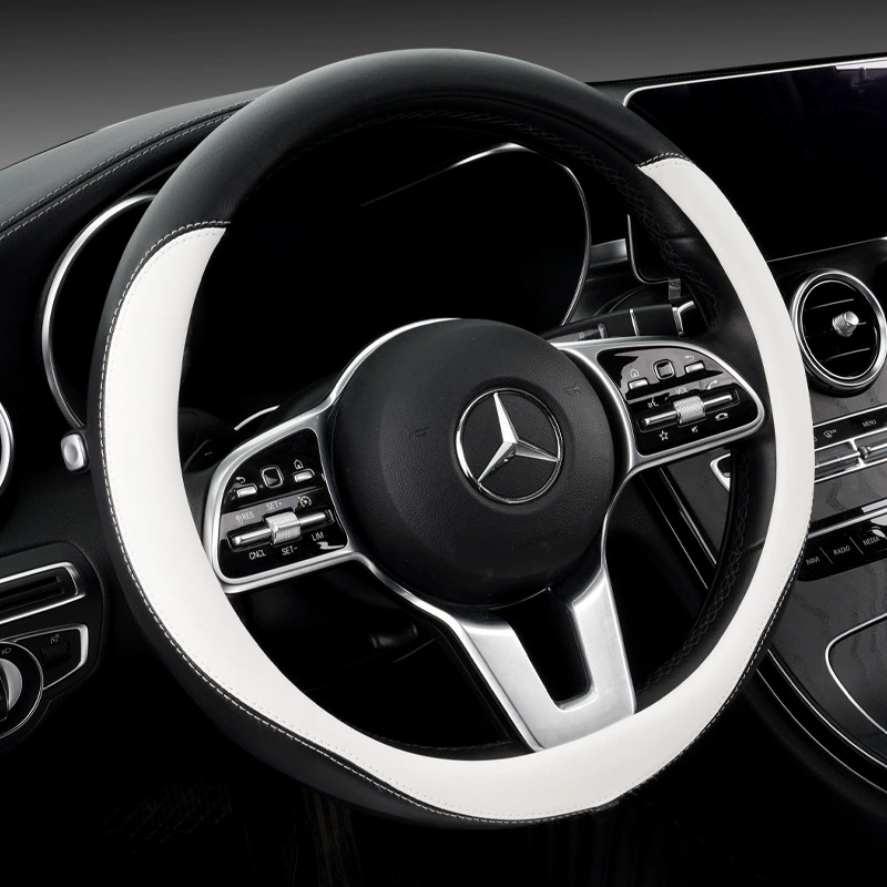 2022 Новый чехол на руль автомобиля Napapi, кожаный чехол на четыре сезона, универсальный двухцветный чехол для ручки для сращивания для мужчин и женщин