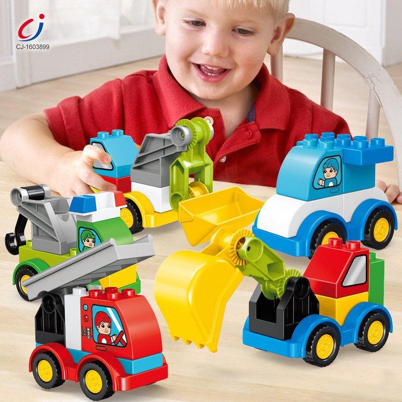 Compatible with Lego Large Particle Assembled Building Blocks Children's Products Insert Varieties DIY Inertia Engineering Vehicle Set Science and Education Toys Compatible with Lego Large Particle Assembled Building Blocks Children's Products Insert Varieties DIY Inertia Engineering Vehicle Set Science and Education Toys