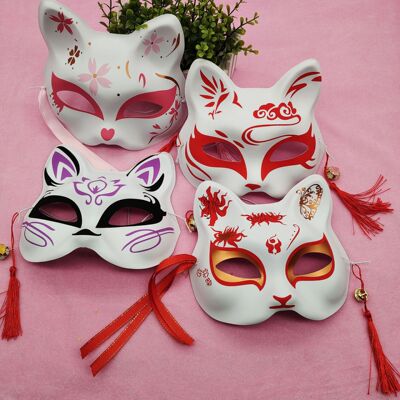Окрашенная маска, игрушка, лиса, енот, косплей