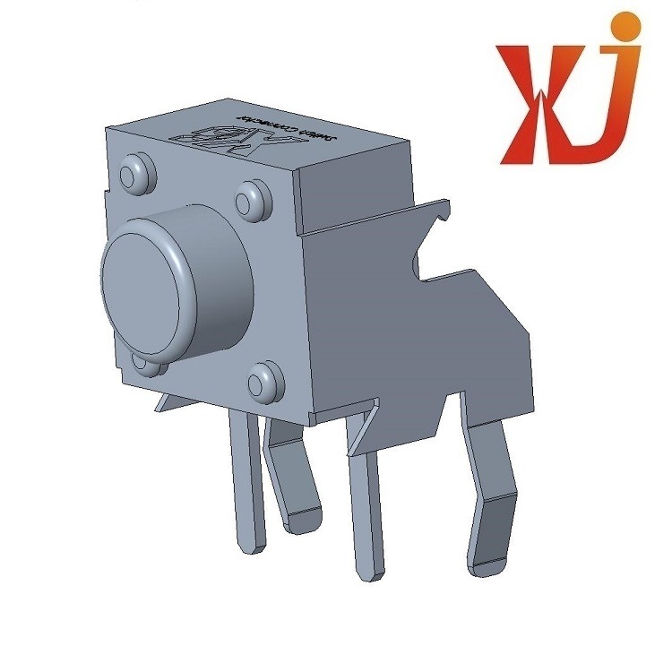 侧按轻触开关 按键开关侧按插件 2Pin   侧按复位轻触开关90度