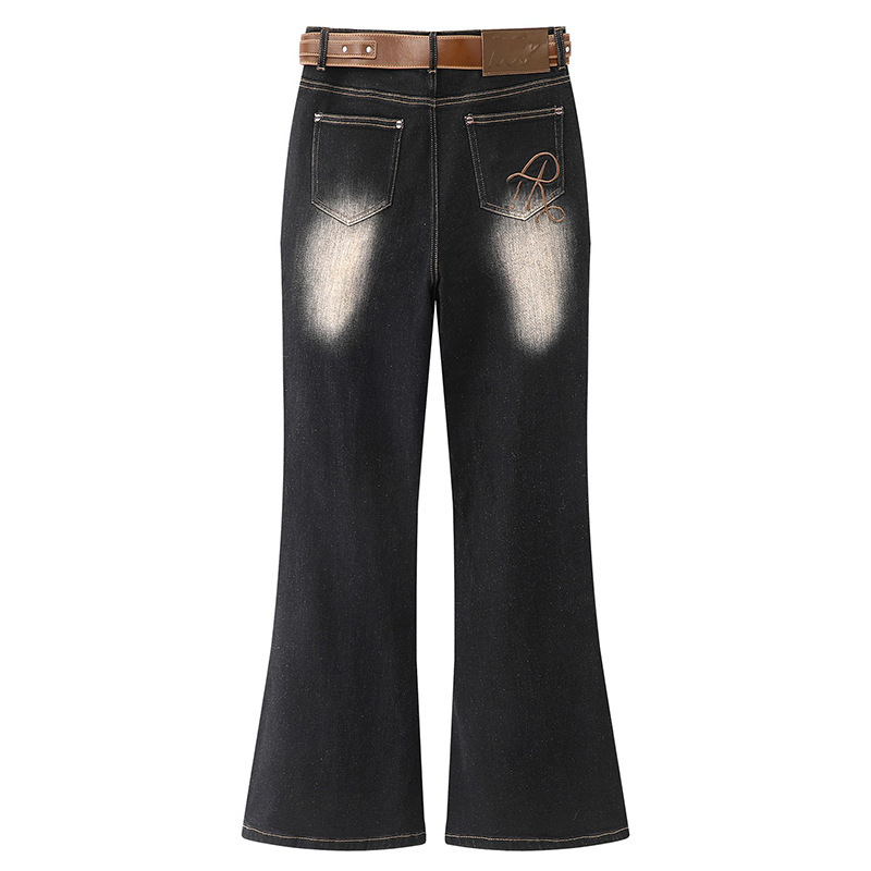 2025 Winter New Women's Designer Simple Retro Bootcut Jeans Casual Pants Rl91302434