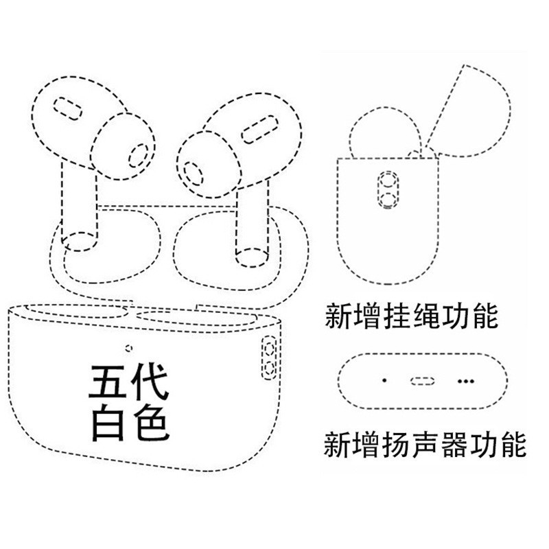 专供外贸华强北蓝牙耳机Pro2五代六代无线TWS跨境爆款一件代发|undefined