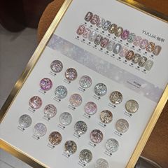 YuuJa柚甲24色梦幻波波亮片超闪2025年新款美甲店开店专用亮片胶