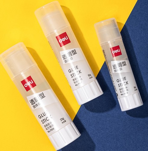 Deli solid adhesive paper special small glue high viscosity student supplies financial office large handmade glue stick